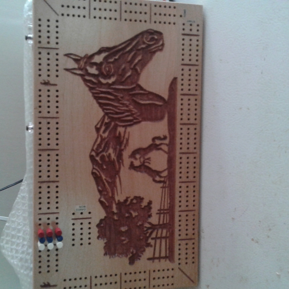 Handmade cribbage board